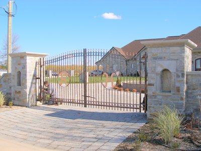 Arched wine cellar door with wrought iron grapevine grille